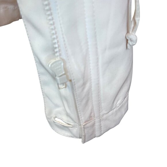 London Fog Womens Buttery Cream Lightweight Button Zipper Jacket Adjustable - L - Picture 10 of 16